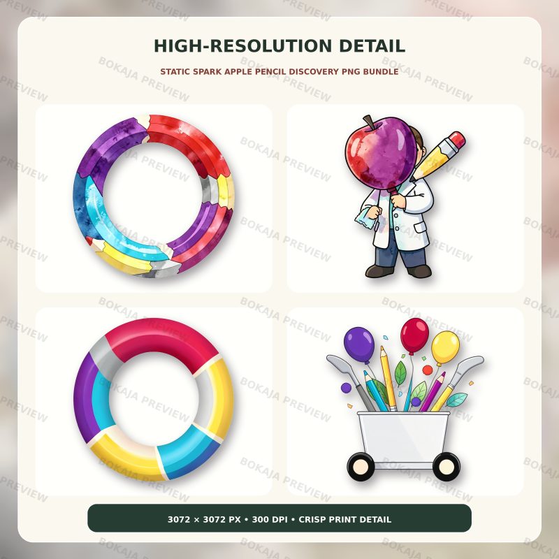 Static Spark Apple Pencil Discovery PNG Bundle image 5