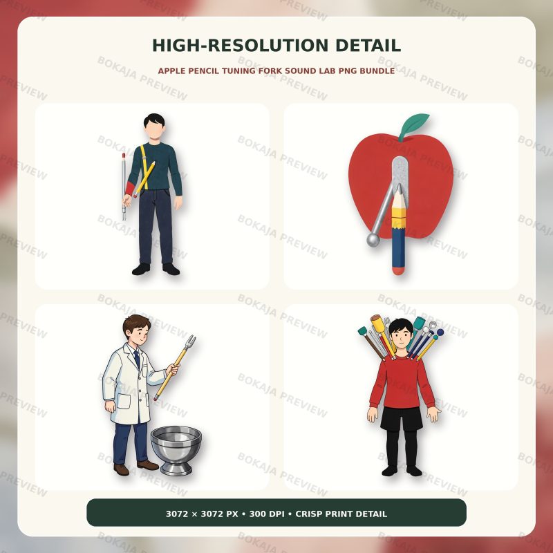 Sound & Vibration Science Clipart – 120 PNGs image 5