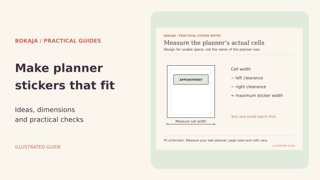 How to Make Printable Planner Stickers That Fit Your Planner — illustrated guide