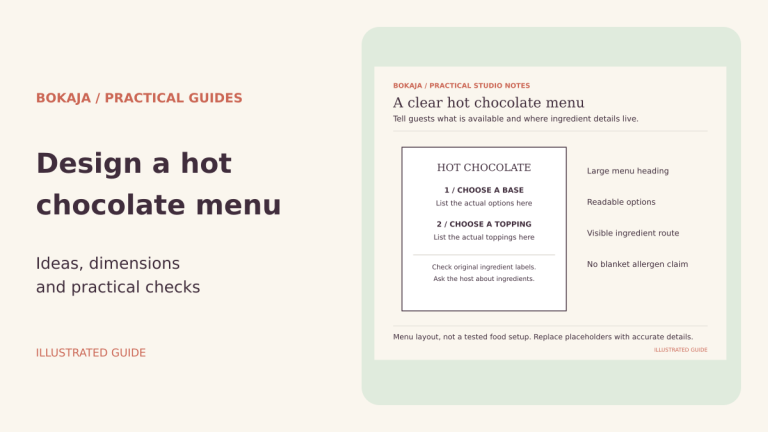 Hot Chocolate Bar Sign Printable: Design Your Own Clear Menu — illustrated guide