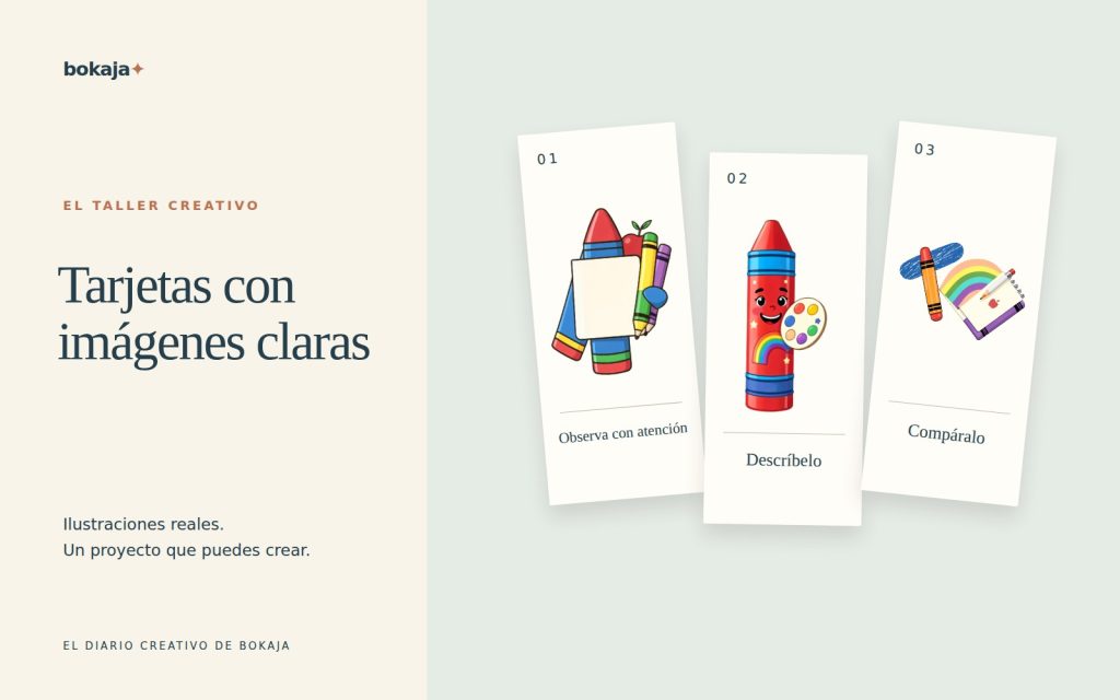 Cómo hacer tarjetas de aprendizaje imprimibles con imágenes y textos claros