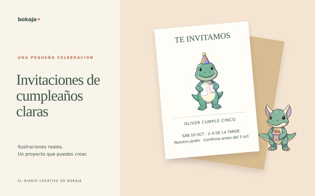 Cómo hacer invitaciones de cumpleaños con clipart