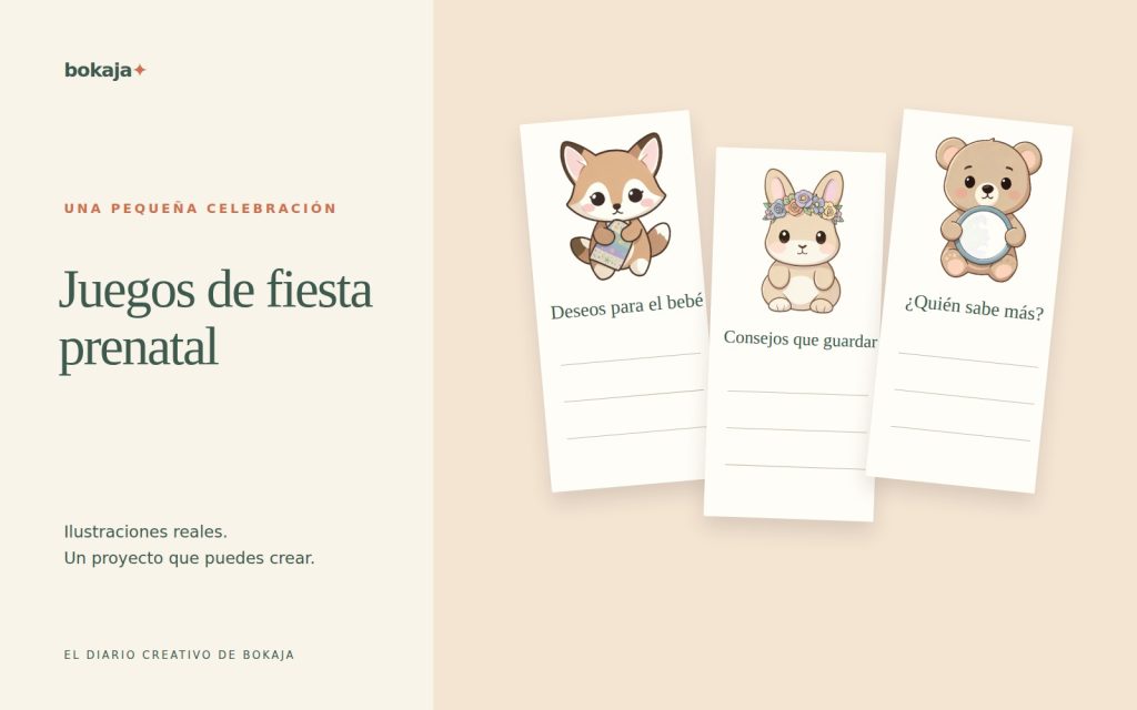 Cómo crear juegos para una fiesta prenatal: tres actividades sencillas en papel