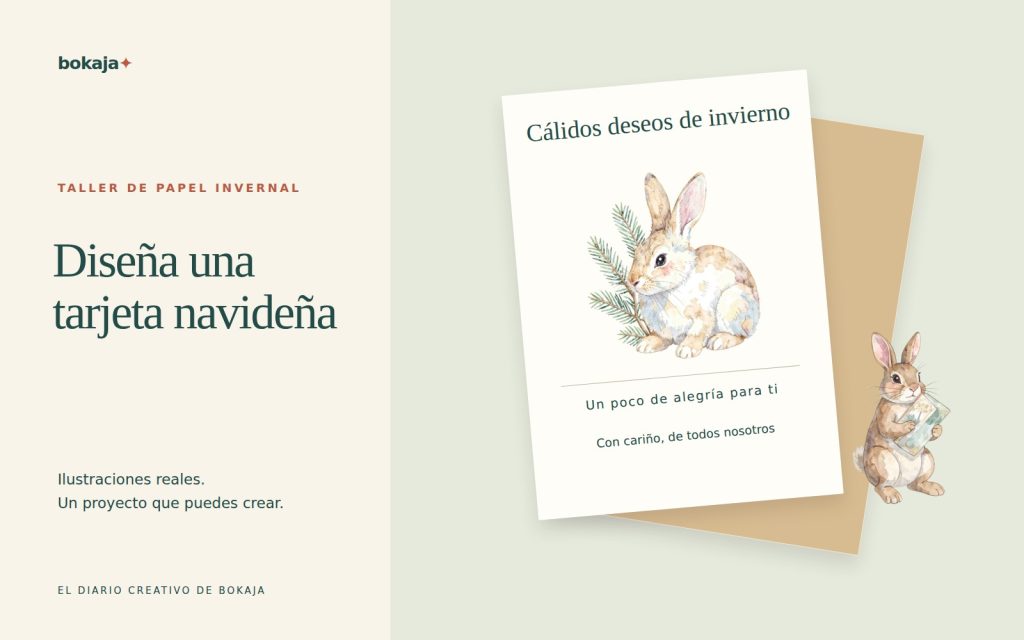 Ideas de composición para tarjetas navideñas con fotos, mensajes y clipart