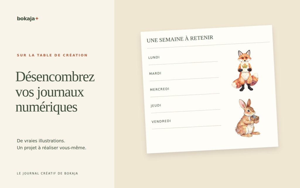 Comment utiliser des autocollants numériques de journal sans surcharger vos pages