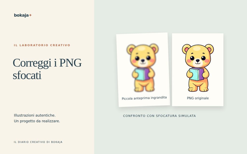 Perché il mio PNG è sfocato? Individua il problema prima di ricrearlo