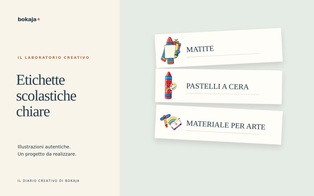 Come creare etichette scolastiche facili da leggere e usare