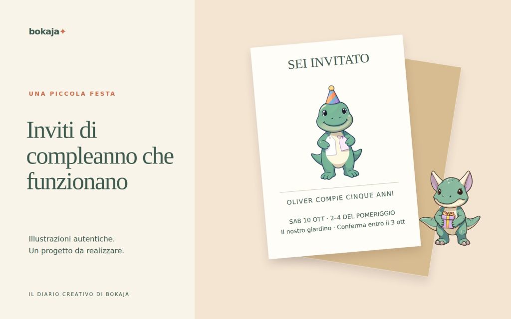 Come creare inviti di compleanno con illustrazioni