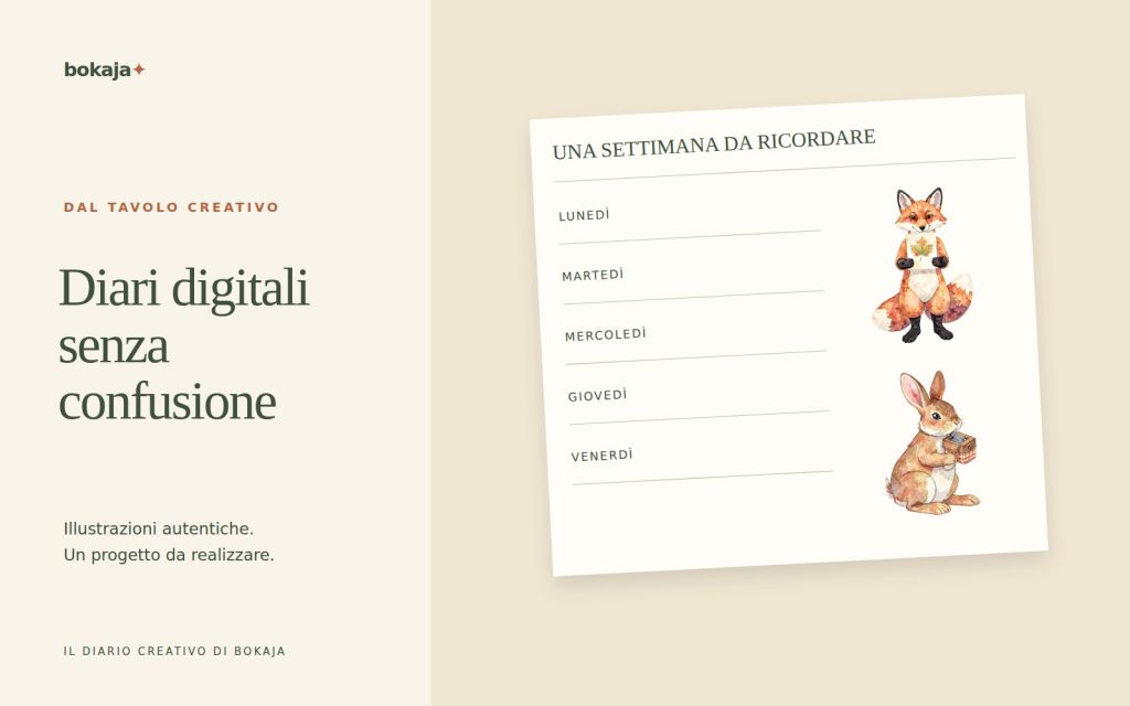 Come usare adesivi digitali per diario senza affollare le pagine