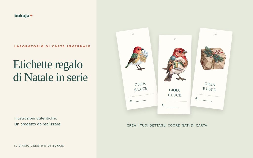 Come creare etichette regalo di Natale: un metodo pratico per produrle in serie