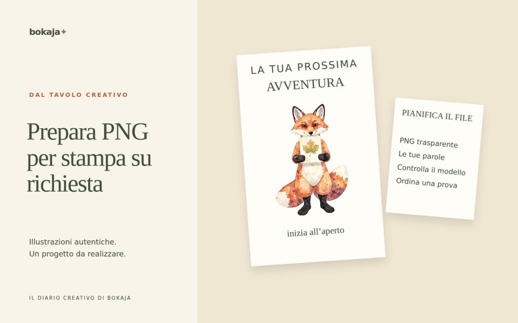 File PNG per stampa su richiesta: prepara un file per il tuo fornitore