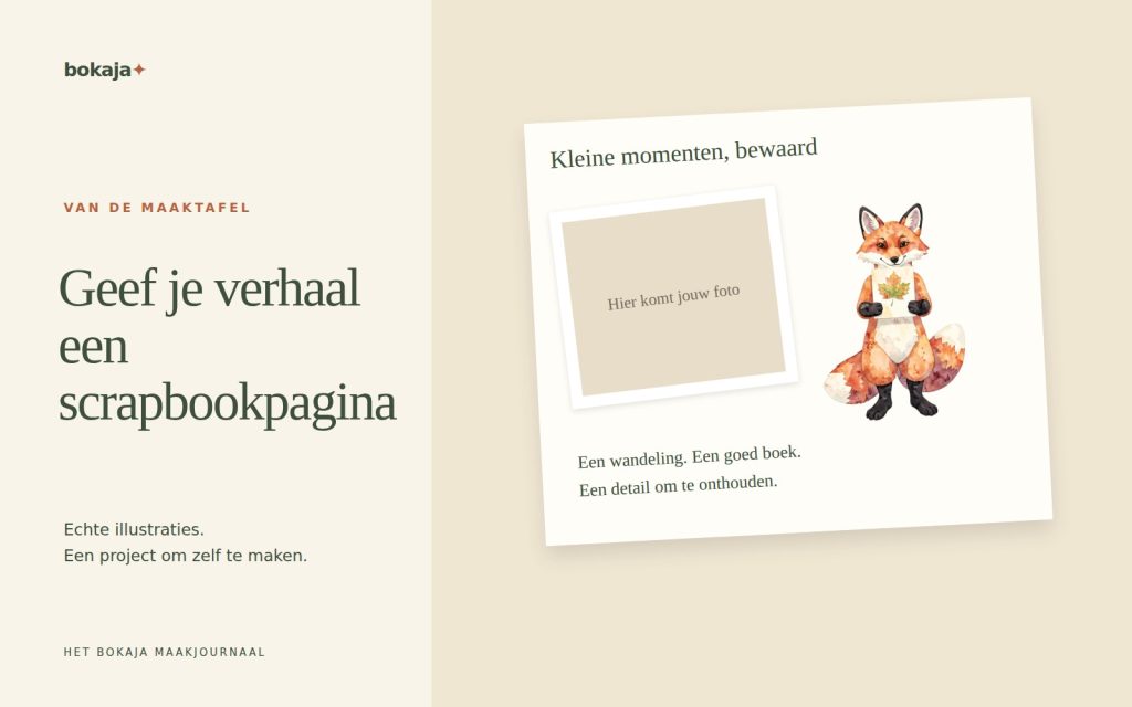 Scrapbookindeling met clipart: maak een pagina rond je verhaal