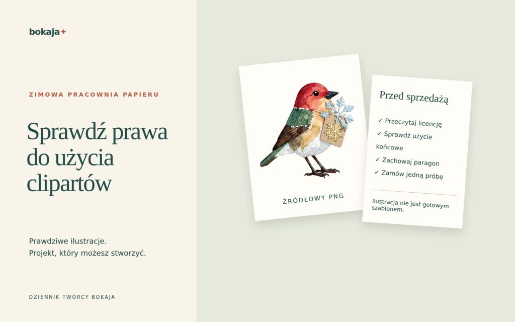 Licencje clipartów do użytku komercyjnego: co sprawdzić przed sprzedażą
