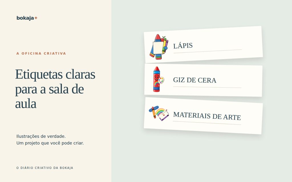 Como fazer etiquetas de sala de aula fáceis de ler e usar