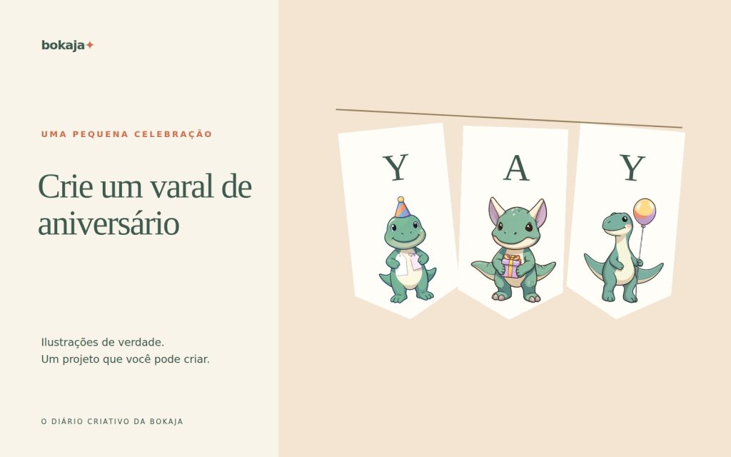 Como criar um varal de aniversário para imprimir