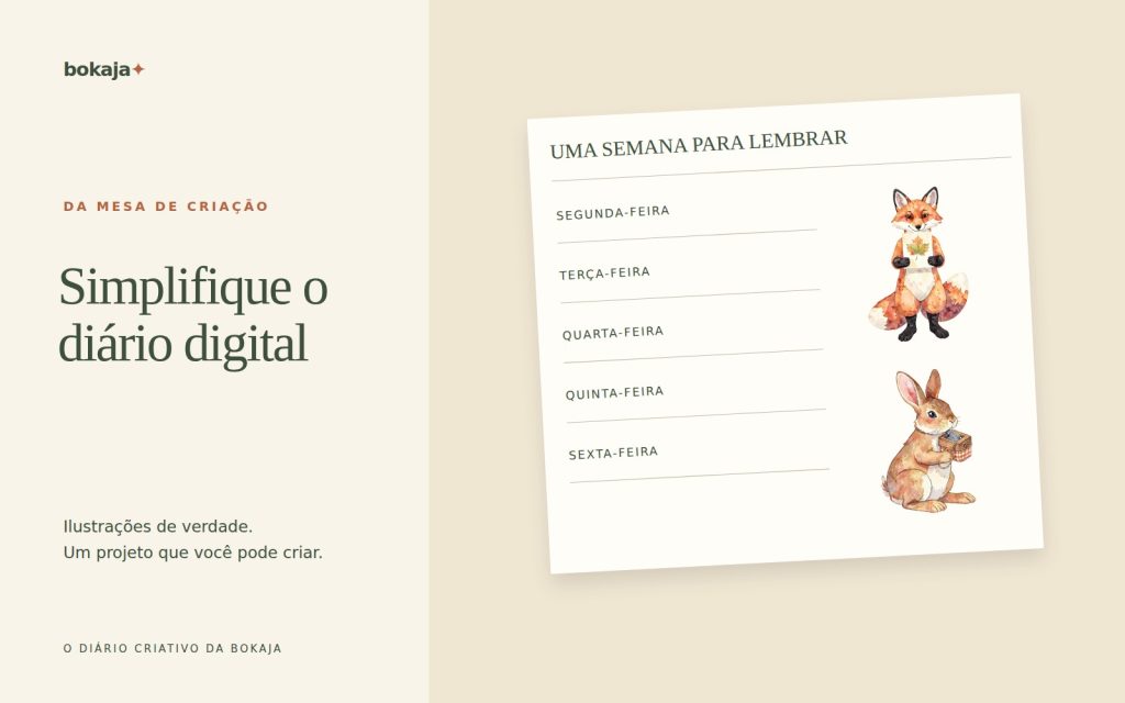 Como usar adesivos de diário digital sem sobrecarregar as páginas
