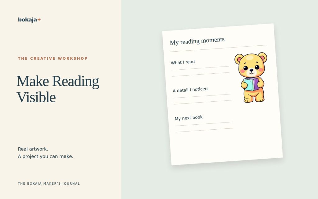 Make Reading Visible — project layouts made with Bokaja artwork