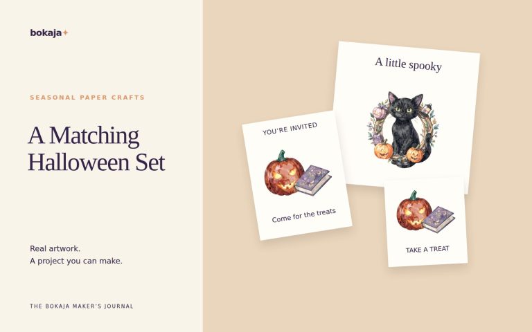 A Matching Halloween Set — project layouts made with Bokaja artwork