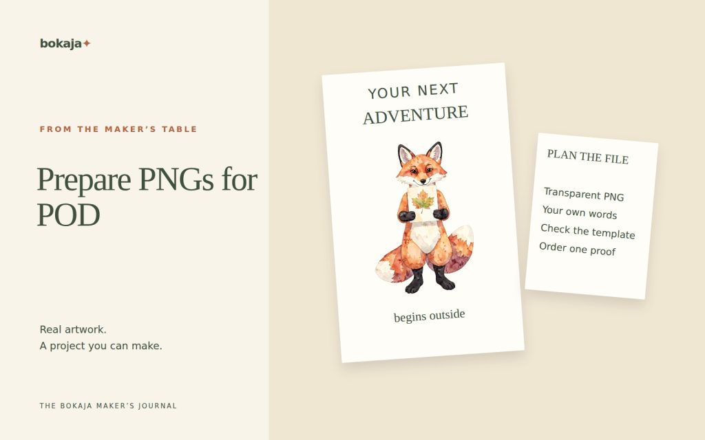 Prepare PNGs for POD — project layouts made with Bokaja artwork